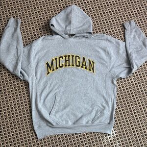 Vintage Gray Michigan Hoodie